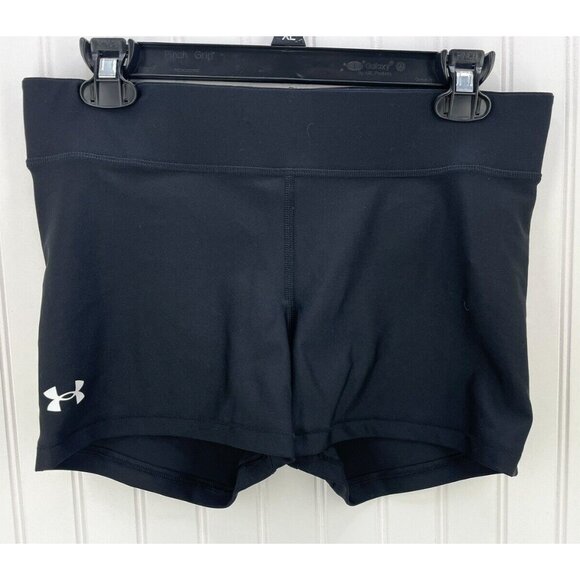 Under Armour Heatgear Compression Mid Rise Shorty Black Women's Large L NWT - Picture 5 of 7